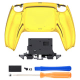 eXtremeRate Custom Back Housing Bottom Shell for PS5 Controller BDM-010/020/030/040/050/060 - Chrome Gold - DPFD4001G2
