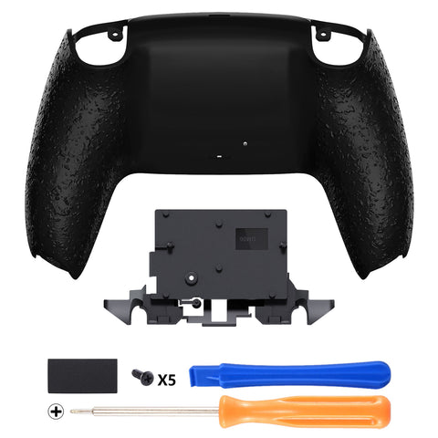 eXtremeRate Custom Back Housing Bottom Shell for PS5 Controller BDM-010/020/030/040/050/060 - Textured Black - DPFP3013G2