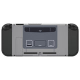 eXtremeRate SFC SNES Classic EU Style Console Back Plate DIY Replacement Housing Shell Case with Kickstand for Nintendo Switch Console - ZT106