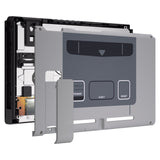 eXtremeRate SFC SNES Classic EU Style Console Back Plate DIY Replacement Housing Shell Case with Kickstand for Nintendo Switch Console - ZT106