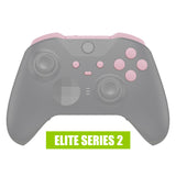 eXtremeRate Cherry Blossoms Pink Replacement Buttons for Xbox One Elite Series 2 Controller, LB RB LT RT Bumpers Triggers ABXY Start Back Sync Profile Switch Keys for Xbox One Elite V2 Controller Model 1797 and Core Model 1797 - IL133