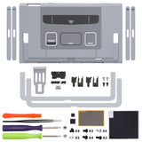 eXtremeRate Replacement DIY Rear Back Plate for Nintendo Switch 2 Handheld Console  (Without Kickstand) - SFC SNES Classic EU Style - GLTNTY001
