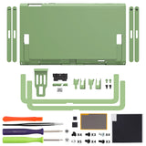 eXtremeRate Replacement DIY Rear Back Plate for Nintendo Switch 2 Handheld Console  (Without Kickstand) - Matcha Green - GLTNTM010