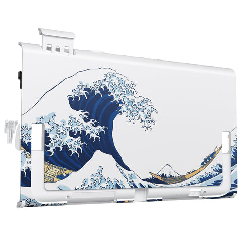eXtremeRate Replacement DIY Rear Back Plate for Nintendo Switch 2 Handheld Console  (Without Kickstand) - The Great Wave - GLTNTT001