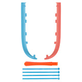 eXtremeRate Replacement Decorative Strips for Joycon 2 of Nintendo Switch 2 - Blue & Orange - CULNTM012