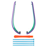 eXtremeRate Replacement Decorative Strips for Joycon 2 of Nintendo Switch 2 - Chameleon Green Purple - CULNTP002