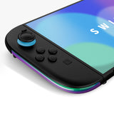 eXtremeRate Replacement Decorative Strips for Joycon 2 of Nintendo Switch 2 - Chameleon Green Purple - CULNTP002