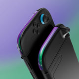 eXtremeRate Replacement Decorative Strips for Joycon 2 of Nintendo Switch 2 - Chameleon Green Purple - CULNTP002