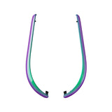 eXtremeRate Replacement Decorative Strips for Joycon 2 of Nintendo Switch 2 - Chameleon Green Purple - CULNTP002