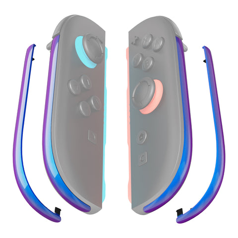 eXtremeRate Replacement Decorative Strips for Joycon 2 of Nintendo Switch 2 - Chameleon Purple Blue - CULNTP001