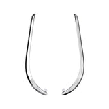 eXtremeRate Replacement Decorative Strips for Joycon 2 of Nintendo Switch 2 - Chrome Silver - CULNTD002