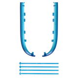 eXtremeRate Replacement Decorative Strips for Joycon 2 of Nintendo Switch 2 - Clear Blue - CULNTM005