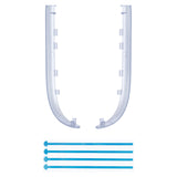 eXtremeRate Replacement Decorative Strips for Joycon 2 of Nintendo Switch 2 - Clear Glacier Blue - CULNTM003