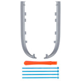 eXtremeRate Replacement Decorative Strips for Joycon 2 of Nintendo Switch 2 - New Hope Gray - CULNTM011