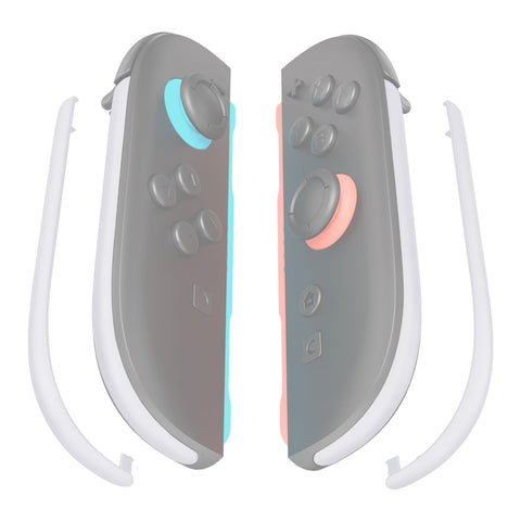 eXtremeRate Replacement Decorative Strips for Joycon 2 of Nintendo Switch 2 - White - CULNTM008