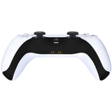 eXtremeRate Black Decorative Trim Shell Compatible with ps5 Controller, DIY Replacement Clip Shell, Custom Plates Cover Compatible with ps5 Controller w/ Accent Rings - GPFP3030