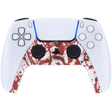 eXtremeRate Blood Patterned Decorative Trim Shell Compatible with ps5 Controller, DIY Replacement Clip Shell, Custom Plates Cover Compatible with ps5 Controller with Accent Rings - GPFS2005