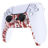 eXtremeRate Blood Patterned Decorative Trim Shell Compatible with ps5 Controller, DIY Replacement Clip Shell, Custom Plates Cover Compatible with ps5 Controller with Accent Rings - GPFS2005