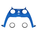 eXtremeRate Blue Decorative Trim Shell Compatible with ps5 Controller, DIY Replacement Clip Shell, Custom Plates Cover Compatible with ps5 Controller w/ Accent Rings - GPFP3005