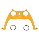 eXtremeRate Caution Yellow Decorative Trim Shell Compatible with ps5 Controller, DIY Replacement Clip Shell, Custom Plates Cover Compatible with ps5 Controller w/ Accent Rings - GPFP3009