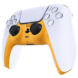 eXtremeRate Caution Yellow Decorative Trim Shell Compatible with ps5 Controller, DIY Replacement Clip Shell, Custom Plates Cover Compatible with ps5 Controller w/ Accent Rings - GPFP3009