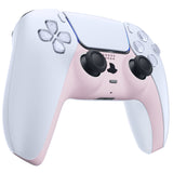 eXtremeRate Cherry Blossoms Pink Decorative Trim Shell Compatible with ps5 Controller, DIY Replacement Clip Shell, Custom Plates Cover Compatible with ps5 Controller w/ Accent Rings - GPFP3012