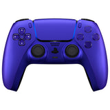 eXtremeRate Cobalt Blue Decorative Trim Shell Compatible with ps5 Controller, DIY Replacement Clip Shell, Custom Plates Cover Compatible with ps5 Controller w/ Accent Rings - GPFP3039