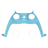 eXtremeRate Heaven Blue Decorative Trim Shell Compatible with ps5 Controller, DIY Replacement Clip Shell, Custom Plates Cover Compatible with ps5 Controller w/ Accent Rings - GPFP3010