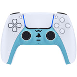 eXtremeRate Heaven Blue Decorative Trim Shell Compatible with ps5 Controller, DIY Replacement Clip Shell, Custom Plates Cover Compatible with ps5 Controller w/ Accent Rings - GPFP3010