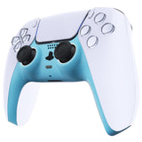 eXtremeRate Heaven Blue Decorative Trim Shell Compatible with ps5 Controller, DIY Replacement Clip Shell, Custom Plates Cover Compatible with ps5 Controller w/ Accent Rings - GPFP3010