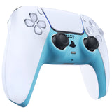 eXtremeRate Heaven Blue Decorative Trim Shell Compatible with ps5 Controller, DIY Replacement Clip Shell, Custom Plates Cover Compatible with ps5 Controller w/ Accent Rings - GPFP3010