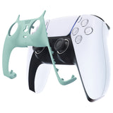 eXtremeRate Light Cyan Decorative Trim Shell Compatible with ps5 Controller, DIY Replacement Clip Shell, Custom Plates Cover Compatible with ps5 Controller w/ Accent Rings - GPFP3027