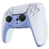 eXtremeRate Light Violet Decorative Trim Shell Compatible with ps5 Controller, DIY Replacement Clip Shell, Custom Plates Cover Compatible with ps5 Controller w/ Accent Rings - GPFP3015