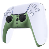 eXtremeRate Matcha Green Decorative Trim Shell Compatible with ps5 Controller, DIY Replacement Clip Shell, Custom Plates Cover Compatible with ps5 Controller w/ Accent Rings - GPFP3025
