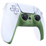 eXtremeRate Matcha Green Decorative Trim Shell Compatible with ps5 Controller, DIY Replacement Clip Shell, Custom Plates Cover Compatible with ps5 Controller w/ Accent Rings - GPFP3025