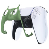 eXtremeRate Matcha Green Decorative Trim Shell Compatible with ps5 Controller, DIY Replacement Clip Shell, Custom Plates Cover Compatible with ps5 Controller w/ Accent Rings - GPFP3025