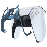 eXtremeRate Metallic Regal Blue Decorative Trim Shell Compatible with ps5 Controller, DIY Replacement Clip Shell, Custom Plates Cover Compatible with ps5 Controller w/ Accent Rings - GPFP3020
