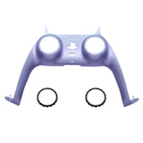 eXtremeRate Metallic Snowstorm Mauve Decorative Trim Shell Compatible with ps5 Controller, DIY Replacement Clip Shell, Custom Plates Cover Compatible with ps5 Controller w/ Accent Rings - GPFP3021