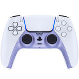 eXtremeRate Metallic Snowstorm Mauve Decorative Trim Shell Compatible with ps5 Controller, DIY Replacement Clip Shell, Custom Plates Cover Compatible with ps5 Controller w/ Accent Rings - GPFP3021