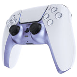 eXtremeRate Metallic Snowstorm Mauve Decorative Trim Shell Compatible with ps5 Controller, DIY Replacement Clip Shell, Custom Plates Cover Compatible with ps5 Controller w/ Accent Rings - GPFP3021