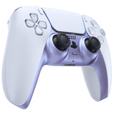 eXtremeRate Metallic Snowstorm Mauve Decorative Trim Shell Compatible with ps5 Controller, DIY Replacement Clip Shell, Custom Plates Cover Compatible with ps5 Controller w/ Accent Rings - GPFP3021