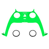 eXtremeRate Neon Green Decorative Trim Shell Compatible with ps5 Controller, DIY Replacement Clip Shell, Custom Plates Cover Compatible with ps5 Controller w/ Accent Rings - GPFP3024