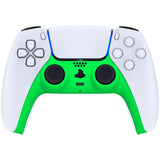 eXtremeRate Neon Green Decorative Trim Shell Compatible with ps5 Controller, DIY Replacement Clip Shell, Custom Plates Cover Compatible with ps5 Controller w/ Accent Rings - GPFP3024