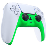 eXtremeRate Neon Green Decorative Trim Shell Compatible with ps5 Controller, DIY Replacement Clip Shell, Custom Plates Cover Compatible with ps5 Controller w/ Accent Rings - GPFP3024