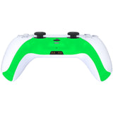 eXtremeRate Neon Green Decorative Trim Shell Compatible with ps5 Controller, DIY Replacement Clip Shell, Custom Plates Cover Compatible with ps5 Controller w/ Accent Rings - GPFP3024