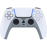 eXtremeRate New Hope Gray Decorative Trim Shell Compatible with ps5 Controller, DIY Replacement Clip Shell, Custom Plates Cover Compatible with ps5 Controller w/ Accent Rings - GPFP3037