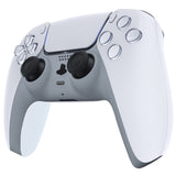 eXtremeRate New Hope Gray Decorative Trim Shell Compatible with ps5 Controller, DIY Replacement Clip Shell, Custom Plates Cover Compatible with ps5 Controller w/ Accent Rings - GPFP3037