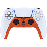 eXtremeRate Orange Decorative Trim Shell Compatible with ps5 Controller, DIY Replacement Clip Shell, Custom Plates Cover Compatible with ps5 Controller w/ Accent Rings - GPFP3004