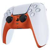 eXtremeRate Orange Decorative Trim Shell Compatible with ps5 Controller, DIY Replacement Clip Shell, Custom Plates Cover Compatible with ps5 Controller w/ Accent Rings - GPFP3004
