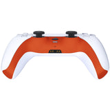 eXtremeRate Orange Decorative Trim Shell Compatible with ps5 Controller, DIY Replacement Clip Shell, Custom Plates Cover Compatible with ps5 Controller w/ Accent Rings - GPFP3004